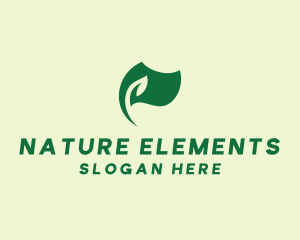 Green Nature Eco Flag  logo design