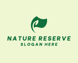 Green Nature Eco Flag  logo design