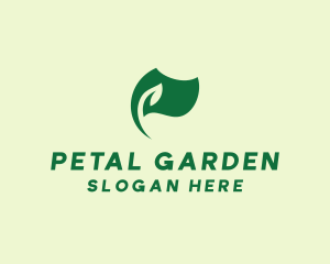 Green Nature Eco Flag  logo design