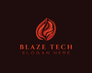 Fire Flame Blaze logo