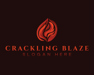 Fire Flame Blaze logo design