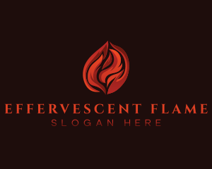 Fire Flame Blaze logo design