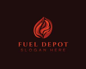 Fire Flame Blaze logo design