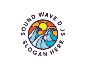 Wave Resort Beach logo design