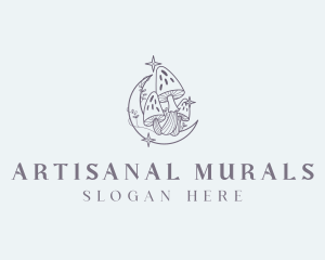 Wild Magical Mushroom logo design