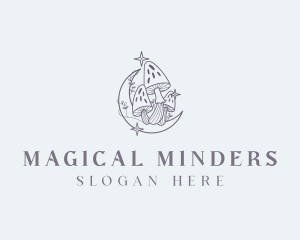 Wild Magical Mushroom logo design