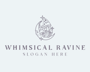 Wild Magical Mushroom logo design