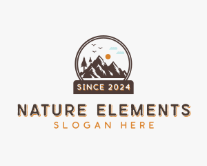 Mountain Nature Adventure logo design