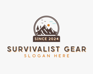 Mountain Nature Adventure logo design