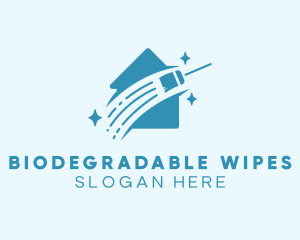 Clean Wipe House logo design