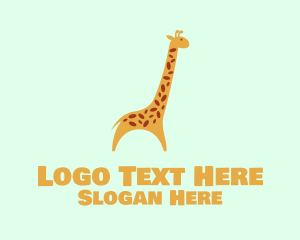 Cute Yellow Giraffe logo