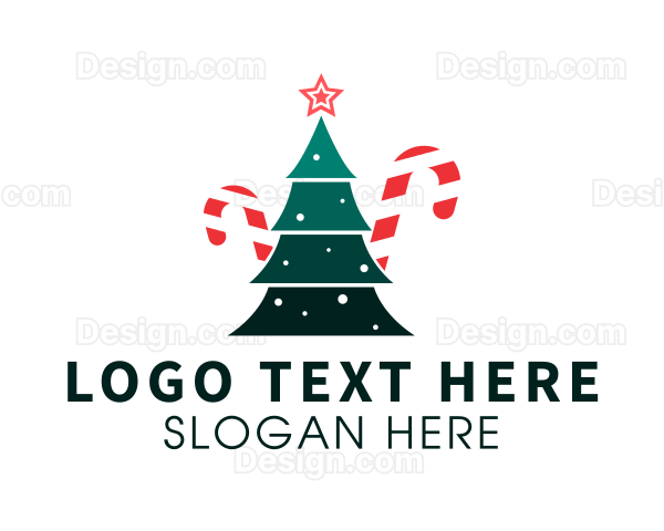 Candy Cane Tree Logo