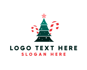 Christmas Candy Cane  logo