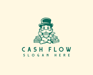 Cash Moustache Money logo design