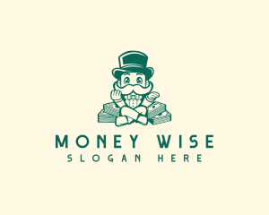 Cash Moustache Money logo design