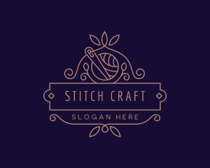 Needle Seamstress Dressmaker logo design