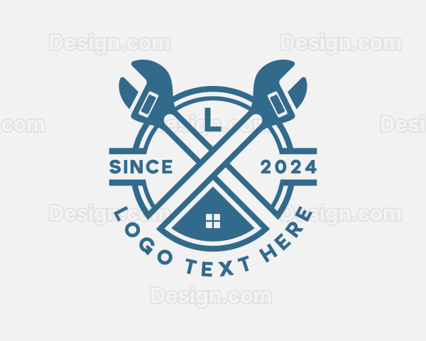 Wrench Handyman Repair Logo