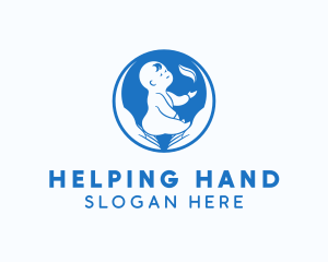 Baby Hand Care logo design