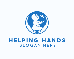 Baby Hand Care logo design