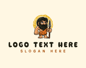 Stone Age Caveman Spear logo