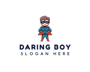 Boy Mask Superhero logo