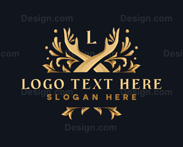 Elegant Hand Ornament Logo