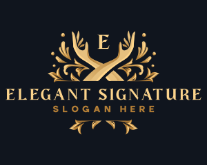 Elegant Hand Ornament logo design