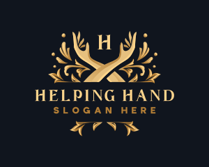 Elegant Hand Ornament logo design