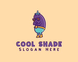 Cool Eggplant Shades logo design