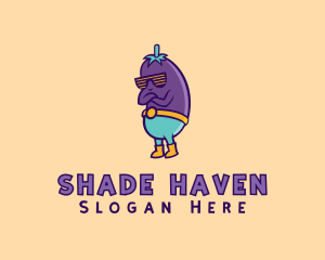 Cool Eggplant Shades logo design