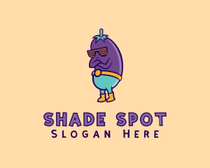 Cool Eggplant Shades logo design