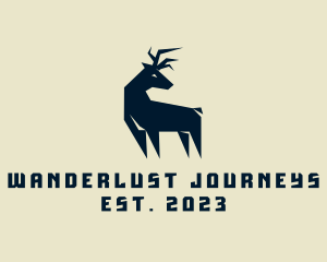 Wild Deer Animal logo