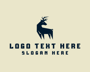 Wild Deer Animal Logo