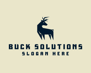 Wild Deer Animal logo design