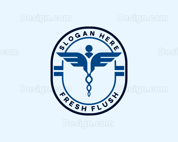 Medical Caduceus Pharmacy Logo