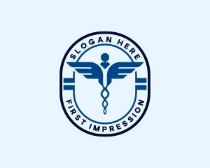 Medical Caduceus Pharmacy logo design