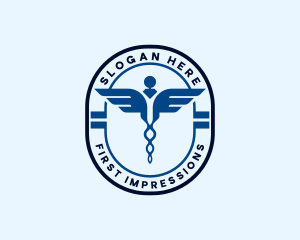 Medical Caduceus Pharmacy logo design