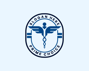 Medical Caduceus Pharmacy logo design