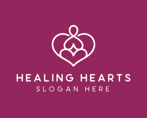 Heart Yoga Wellness logo design