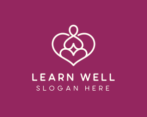 Heart Yoga Wellness logo design