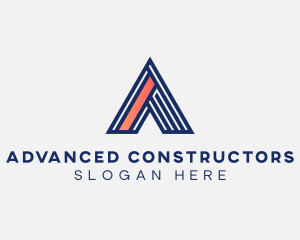 Industrial Builder Letter A logo design