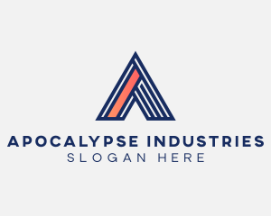 Industrial Builder Letter A logo design