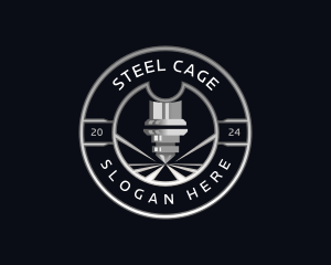  Machine Laser Metalwork logo design