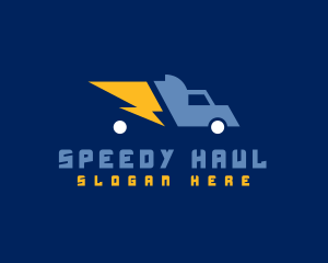 Speedy Logistics Truck logo design