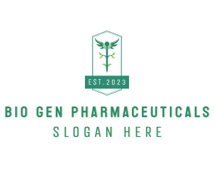 Medical Pharmacy Caduceus logo design