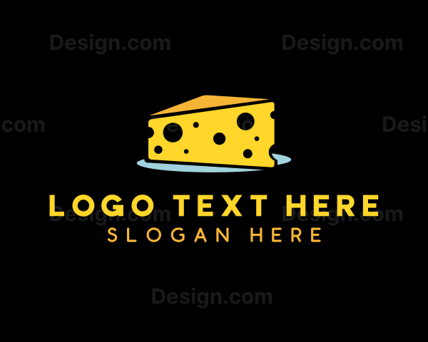 Cheddar Cheese Slice Logo