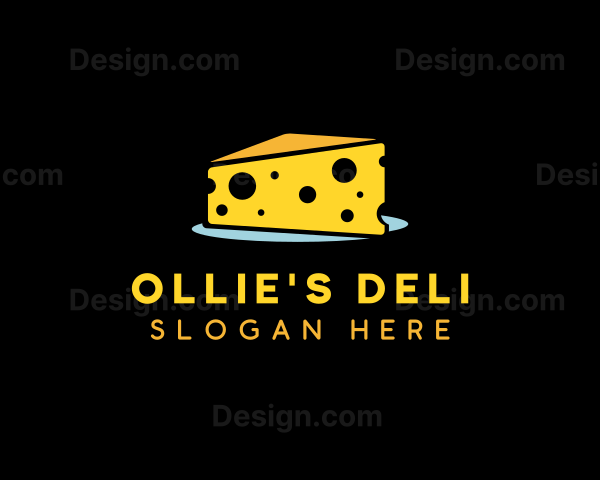 Cheddar Cheese Slice Logo