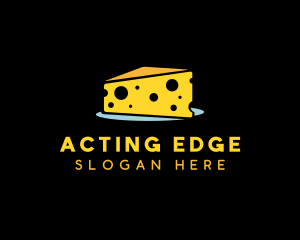 Cheddar Cheese Slice logo design