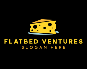 Cheddar Cheese Slice logo design