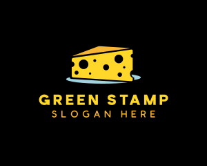 Cheddar Cheese Slice logo design